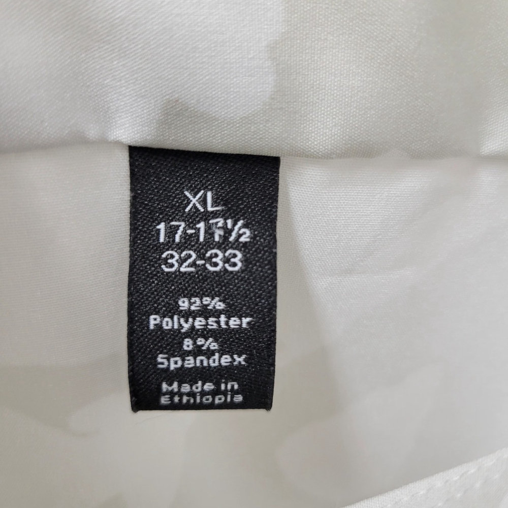 FERRAR Stretch Slim Dress Shirt Men Size XL 17-17 1/2 Neck 32-33 Sleeves Pre-own - Picture 4 of 7